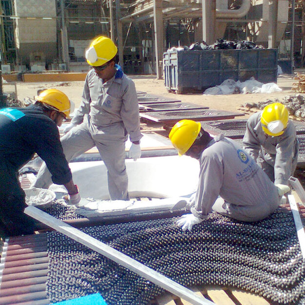 Refractory Block Installation